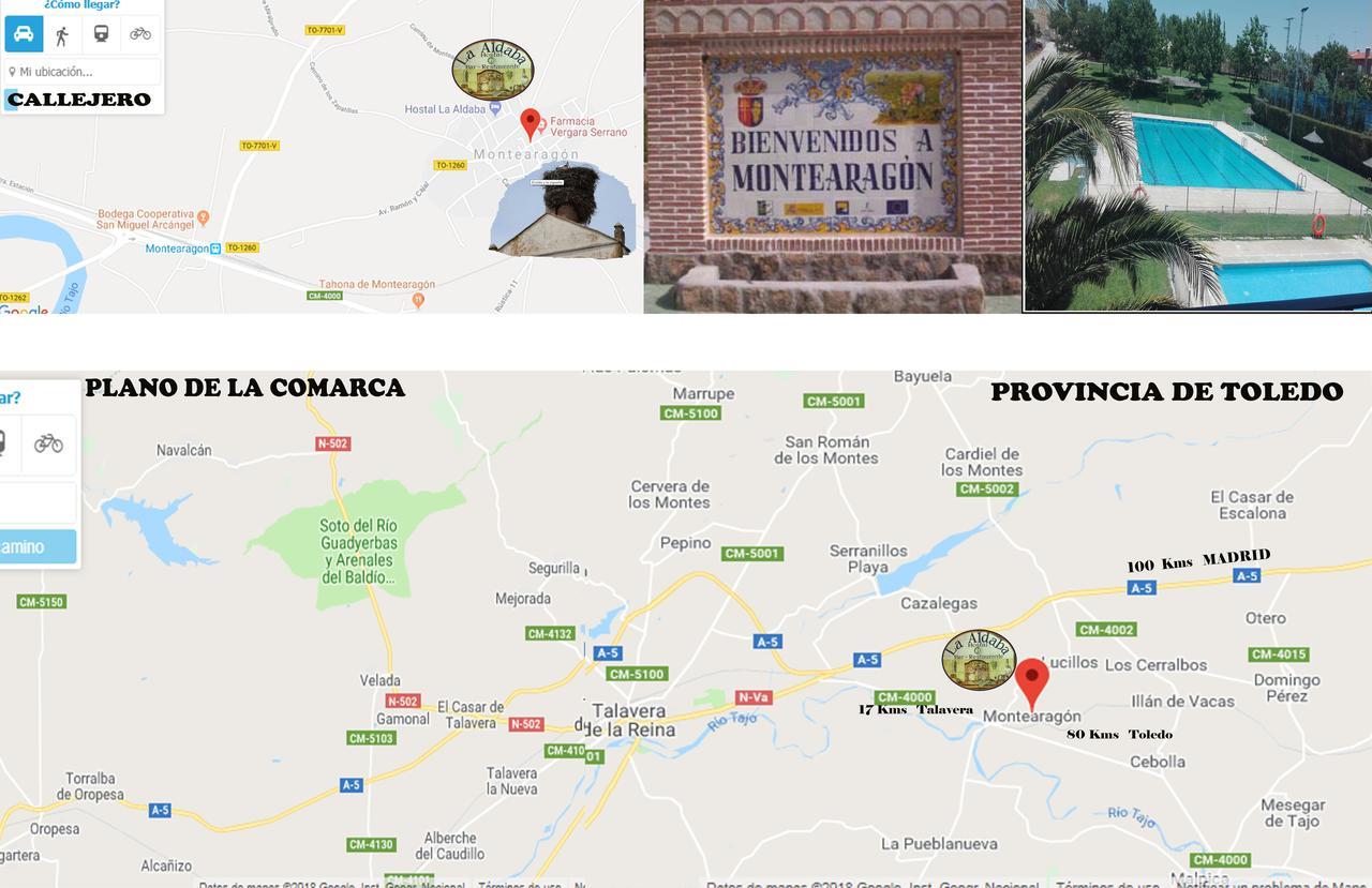 ホテル Hostal La Aldaba Montearagon エクステリア 写真